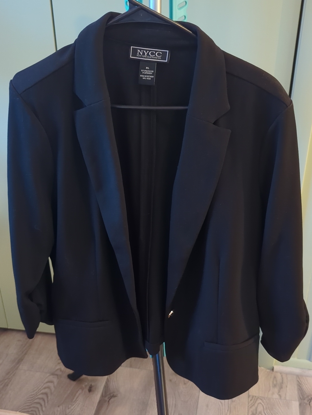 NYC Black Women's Blazer with Notch Lapel